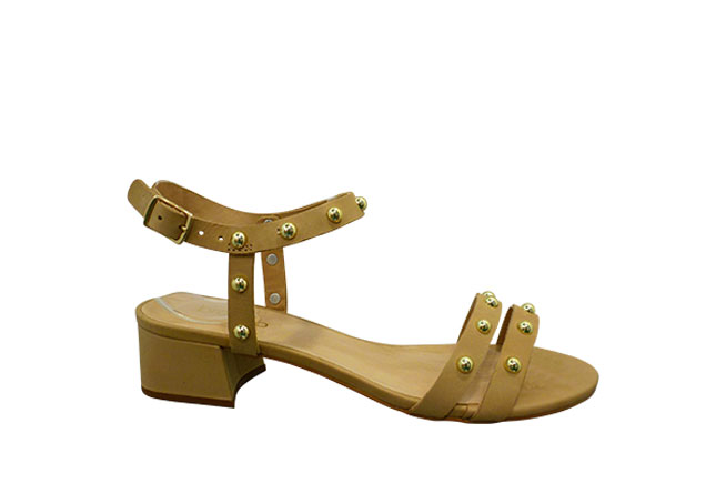 Picture of A BRAZILIO Studded Sandal - Nude