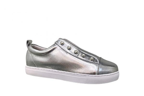 HINAKO Pearl Sneaker - Silver - Savida Ladies Shoes