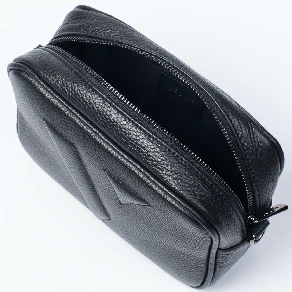 VESTIRSI Vanessa - Cross Body Leather Tassel Bag in Black - Savida ...