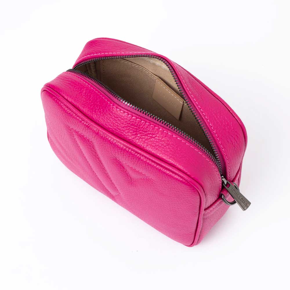 VESTIRSI Vanessa - Cross Body Leather Tassel Bag in Pink - Savida ...