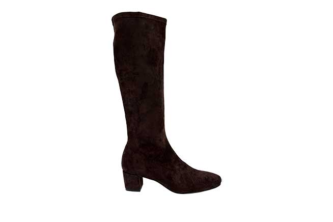 Picture of DJANGO Long Microfibre Stretch Boot - Chocolate Brown
