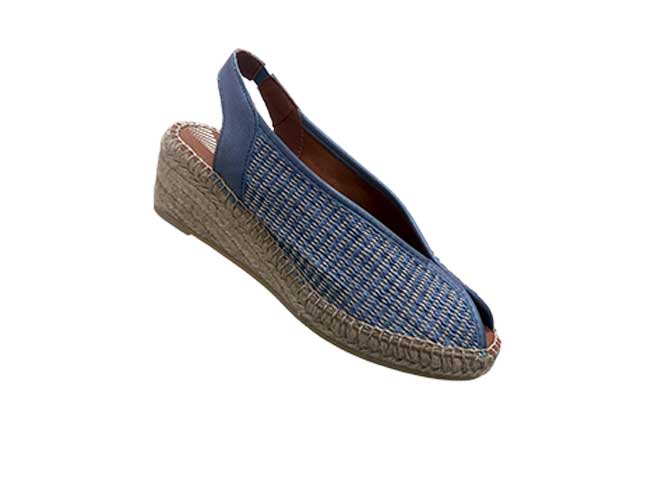 LUCIA-VIGUERA 2298 - Blue Raffia Sling Back ESP